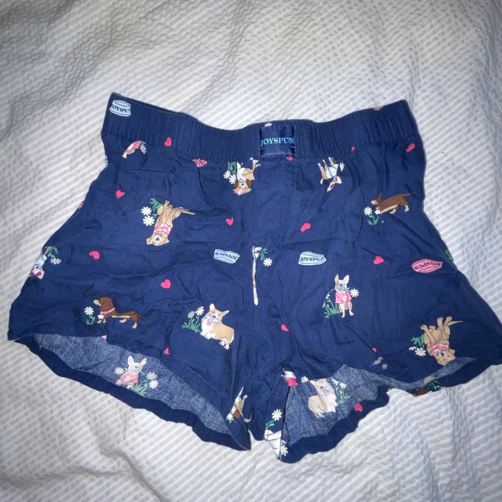 Joules Blue Printed sleeping Boxers